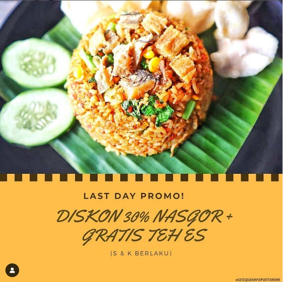 pamflet promo nasi goreng