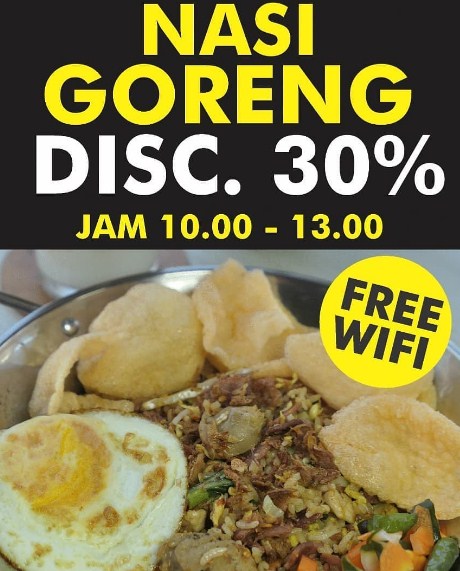 pamflet promo nasi goreng