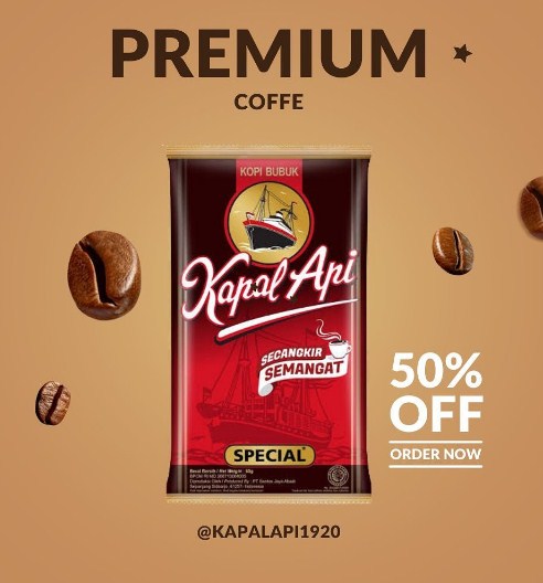 pamflet promosi kopi