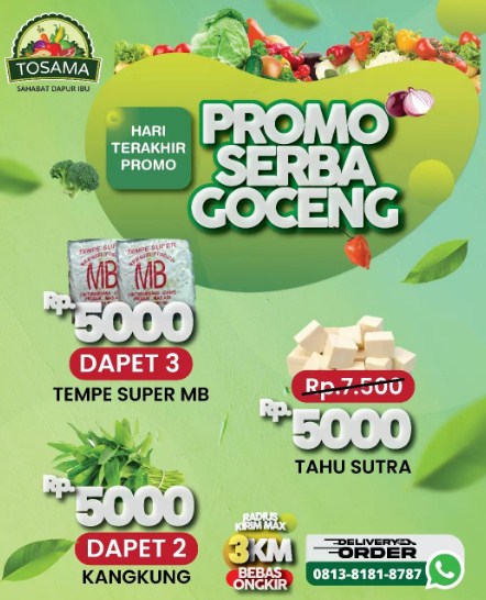 pamflet promosi sayuran