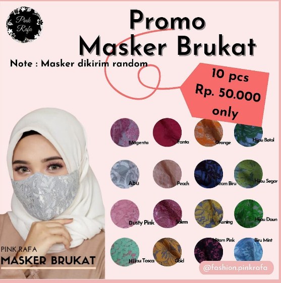 pamflet promosi masker