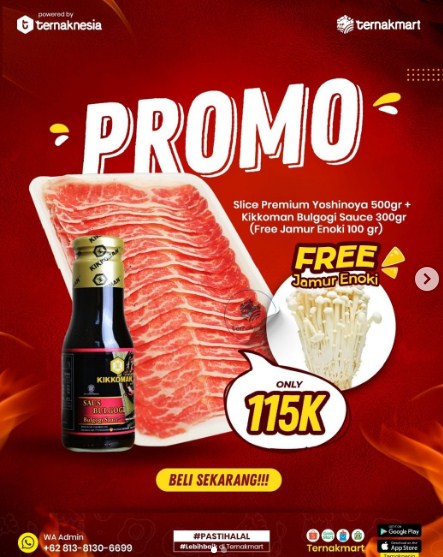 pamflet promosi daging sapi