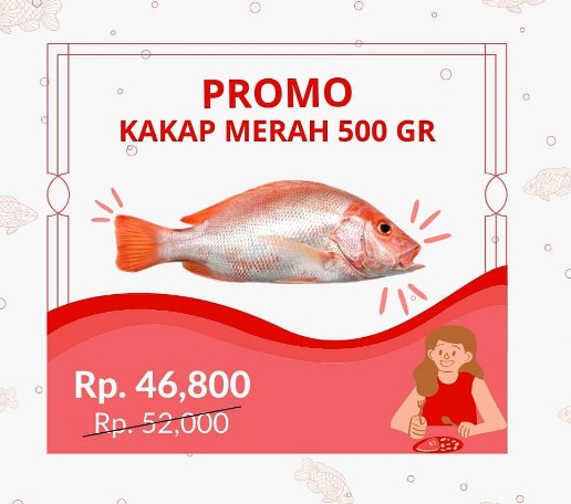 pamflet promosi ikan