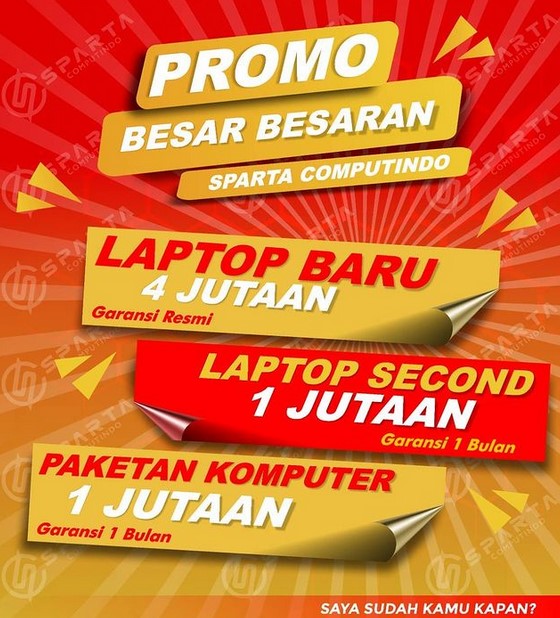 pamflet promosi komputer