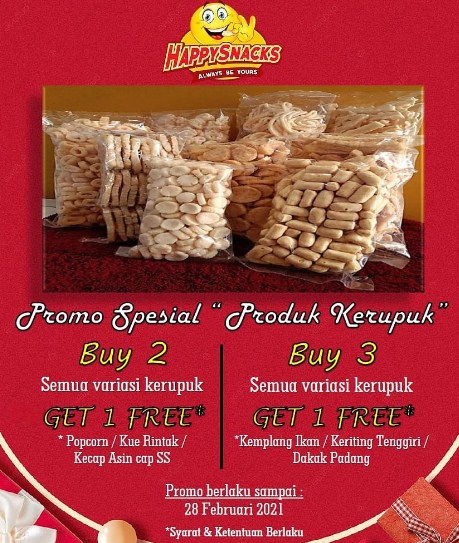 pamflet promosi kerupuk