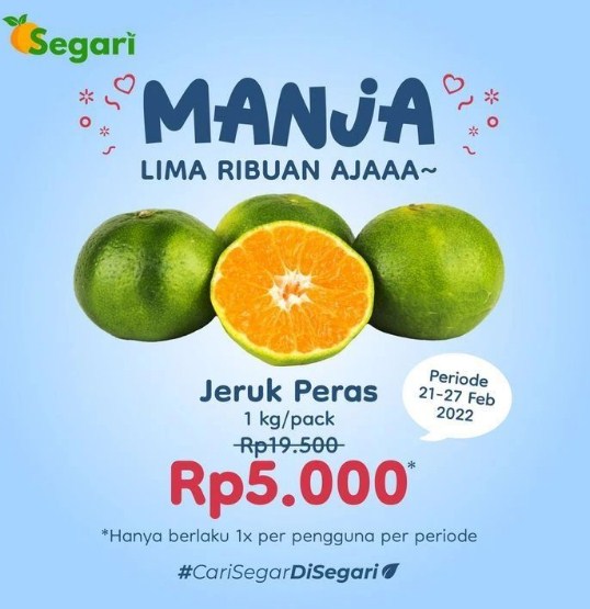 pamflet promosi jeruk