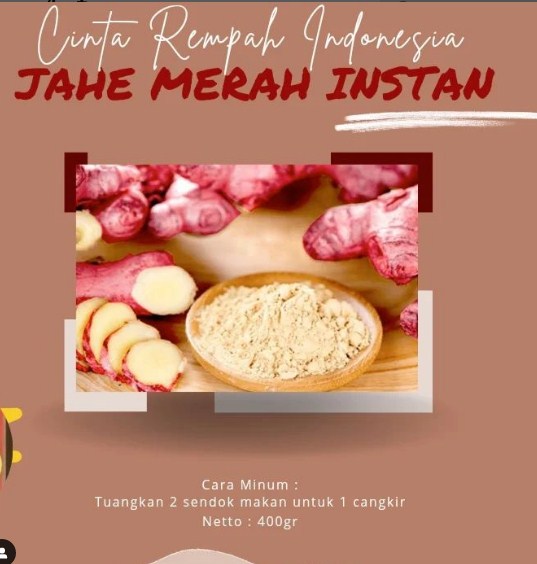 pamflet promosi jahe