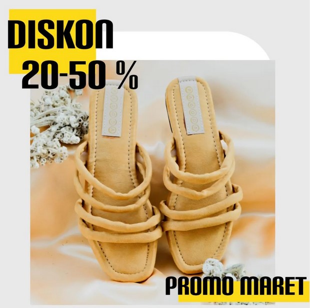 pamflet promosi sandal