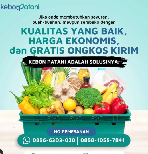 pamflet promosi sayuran