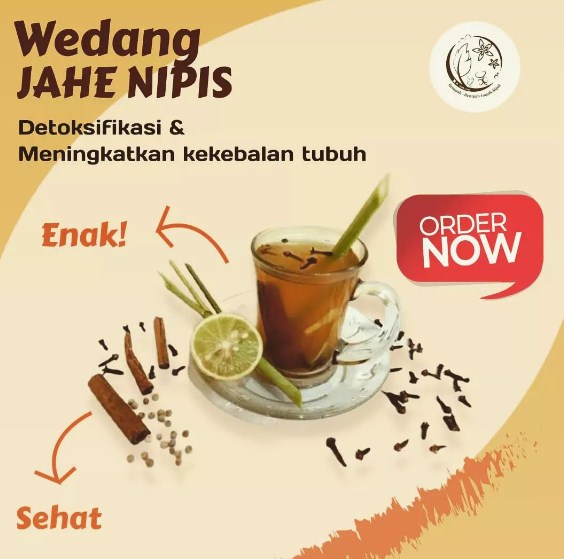 pamflet promosi jahe