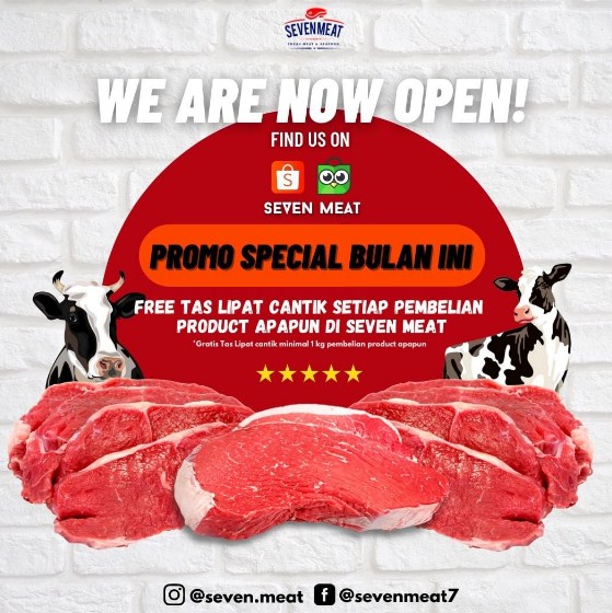 pamflet promosi daging sapi