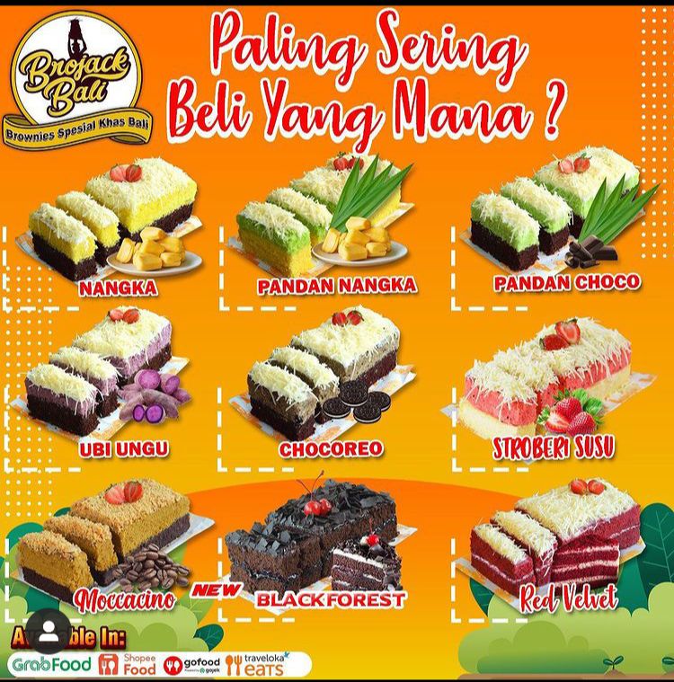 pamflet promosi brownies