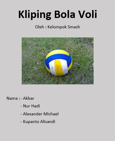 Contoh Kliping Bola Voli