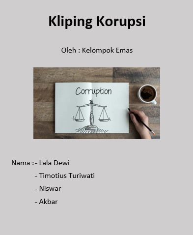 Contoh Kliping Korupsi