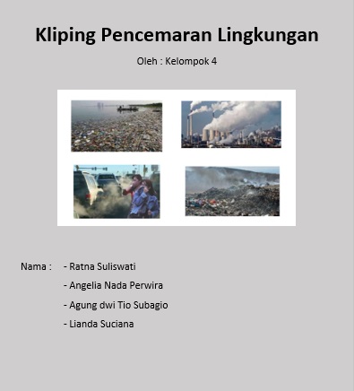 artikel tentang pencemaran alam sekitar