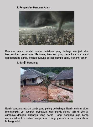 Contoh Kliping Bencana Alam Di Indonesia Dan Contohnya Banjir