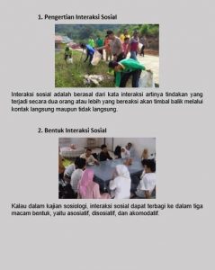 4 Contoh Kliping Interaksi Sosial : Individu, Kelompok, Asosiatif