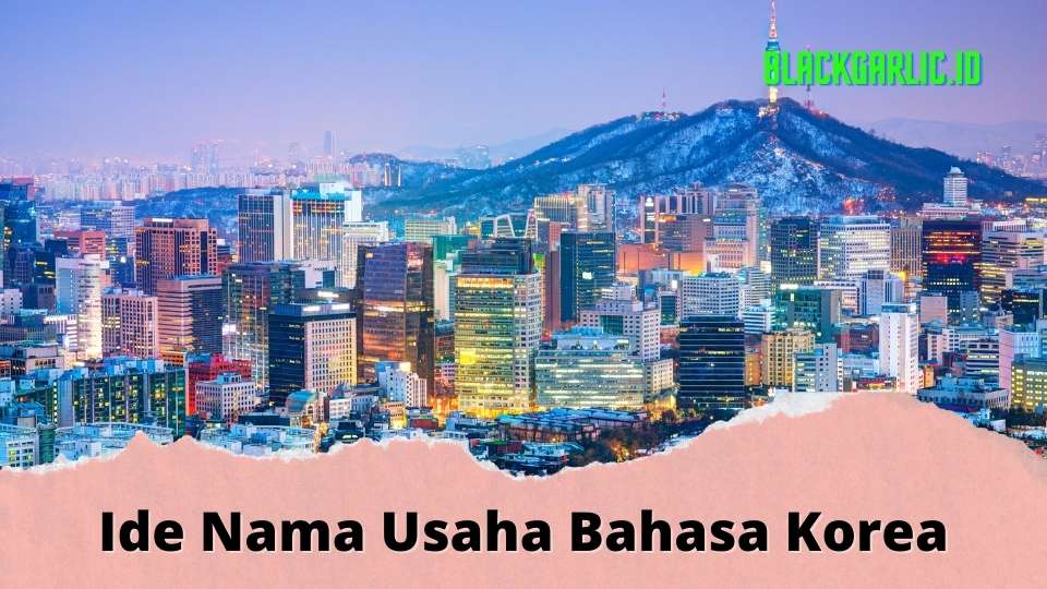 Banner Nama Usaha Bahasa Korea