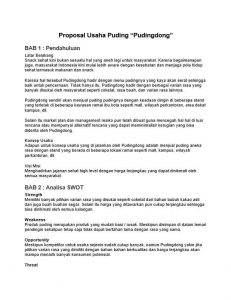 Contoh Proposal Usaha Puding (Download DOC / PDF)