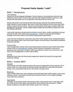 contoh proposal bisnis penjualan sepatu secara online pdf