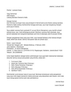 3 Contoh Surat Lamaran Kerja Restoran (Download DOC)