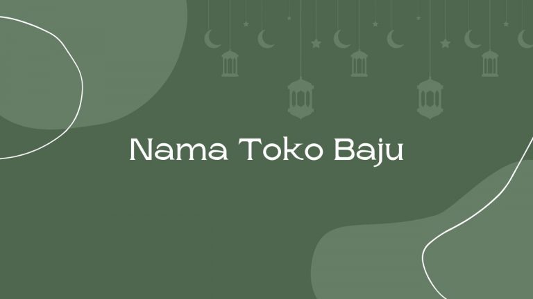 Nama Toko Baju